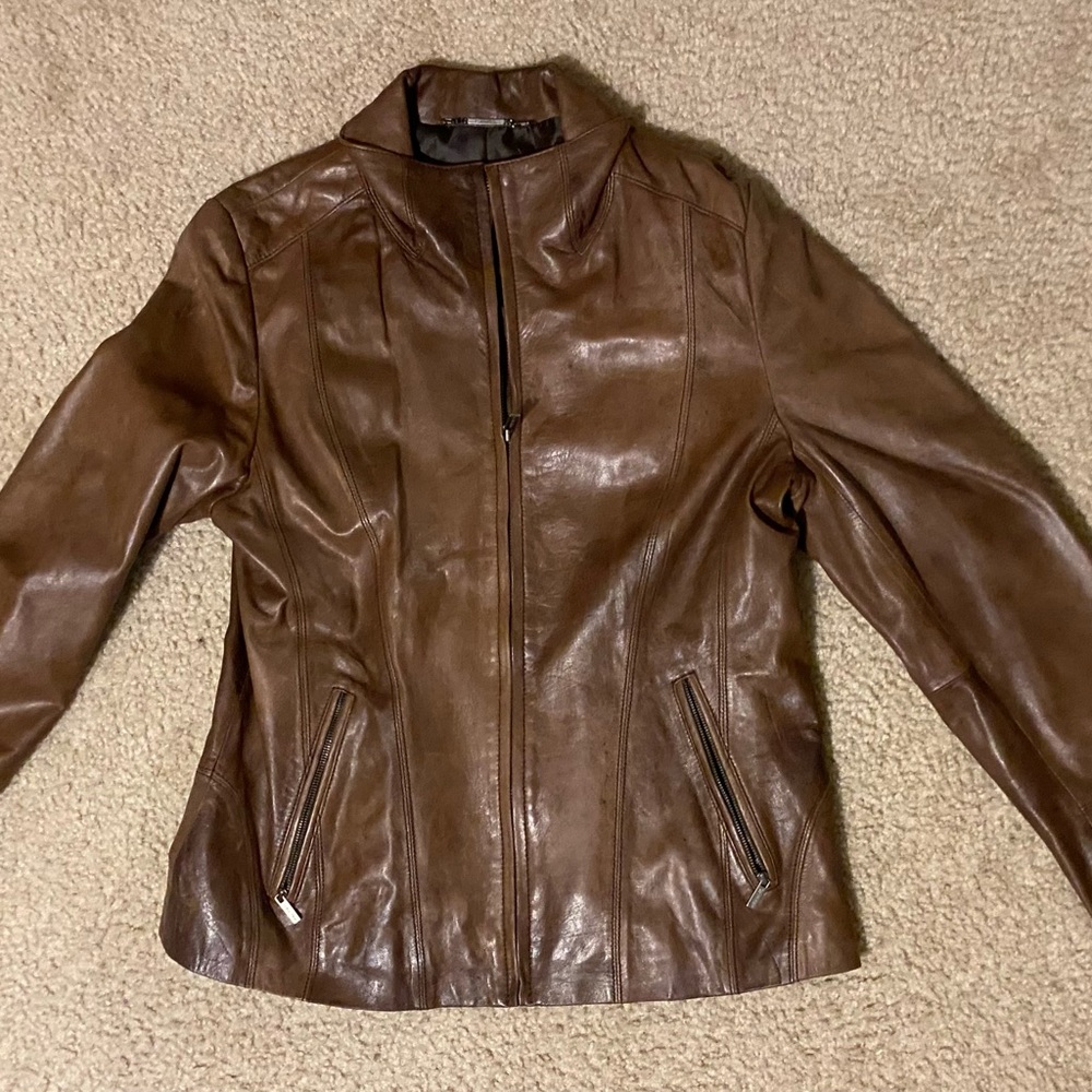 womens leather jacket like new